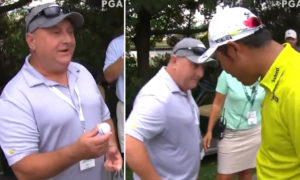 Fan Gets Hit By Matsuyama Tee Shot
