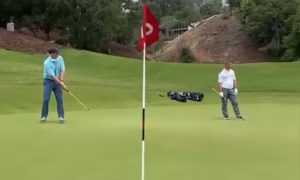 Unbelievable Putt Leads to Breach of Rules