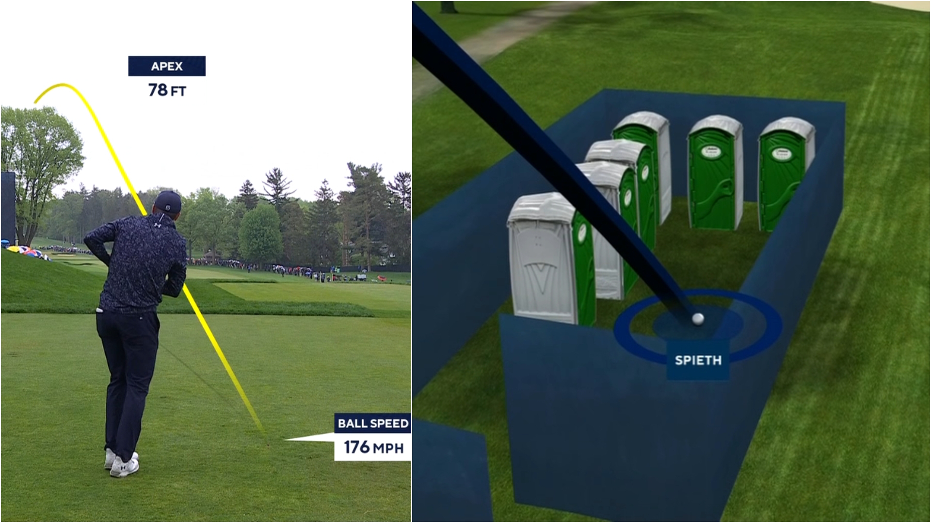 Spieth Dumps Opening PGA Shot Into the Toilet – Literally!