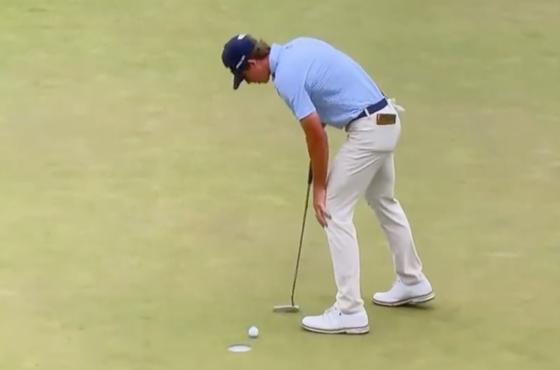 WATCH: Gordon Sargent Putt Jumps Out Of Hole At US Open