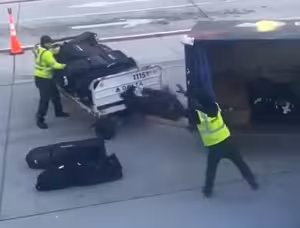 Golf Bag Incident Caught on Camera