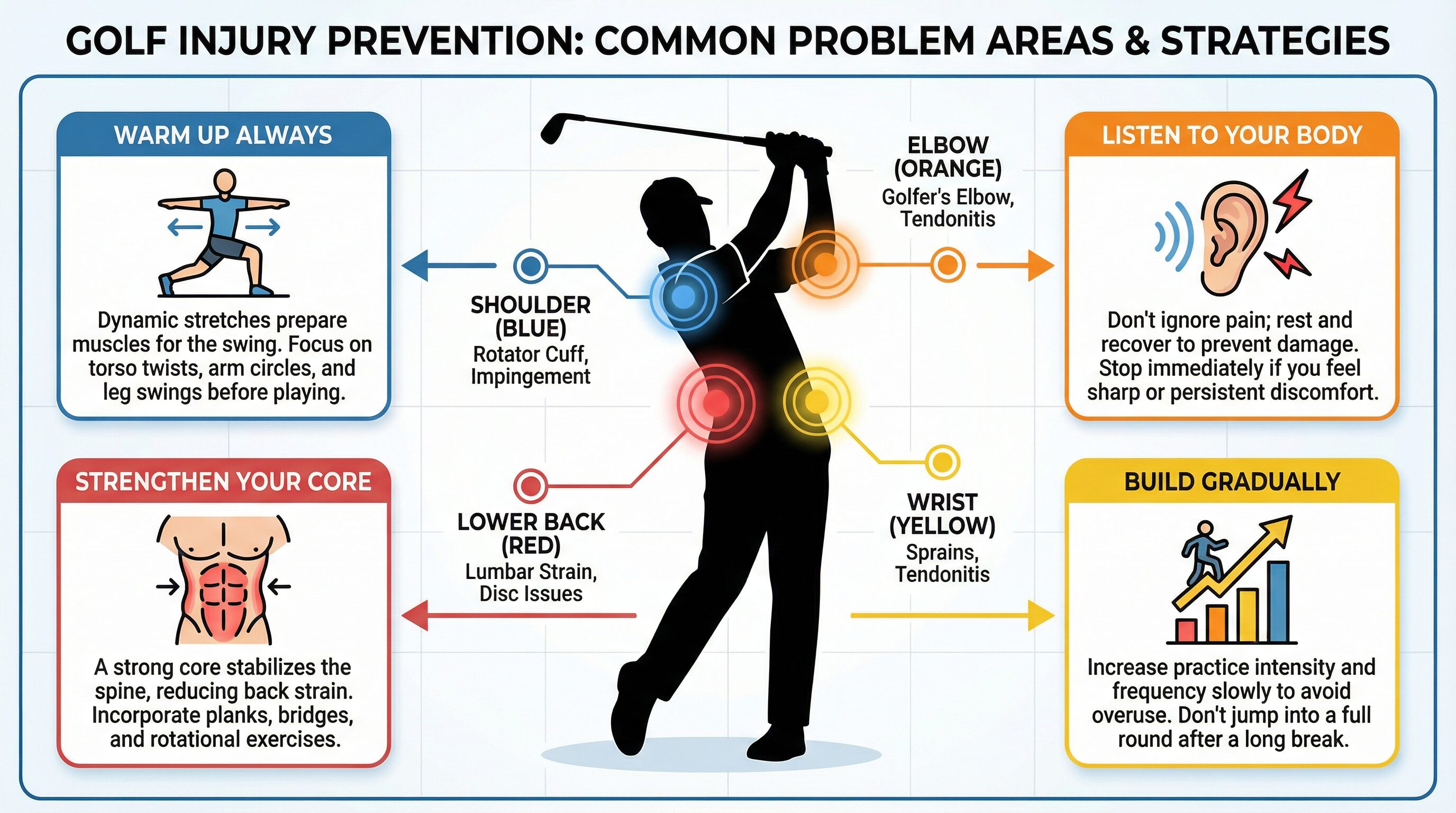 Golf injury prevention guide