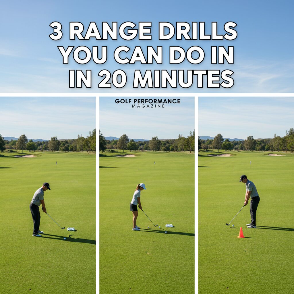 3 Range Drills You Can Do in 20 Minutes - professional golf photography for Master Your Game: 3 Range Drills You Can Do in Just 20 Minutes