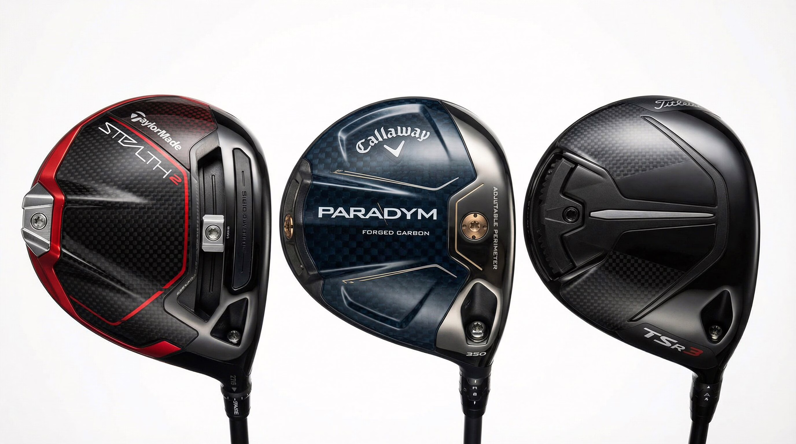 Tour-level drivers showing carbon fiber technology