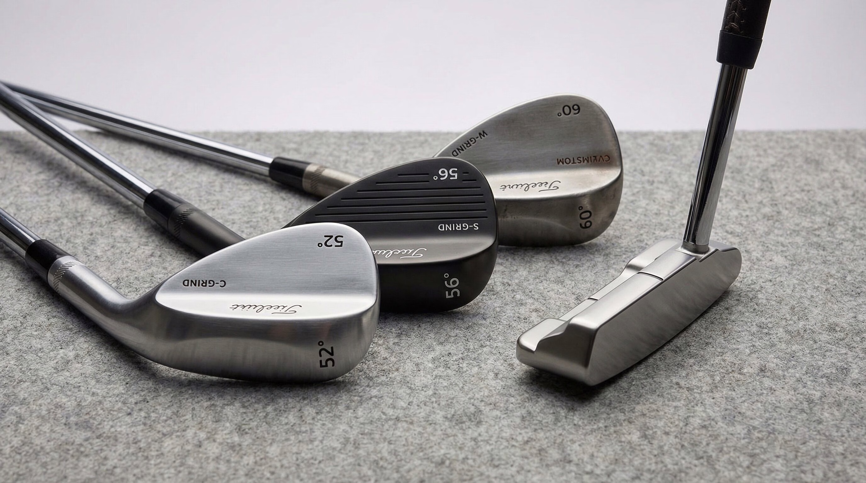 Wedges with different grinds and blade putter - Masters Equipment Breakdown