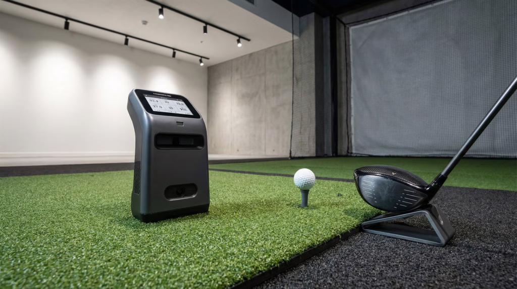 testing golf balls with launch monitor