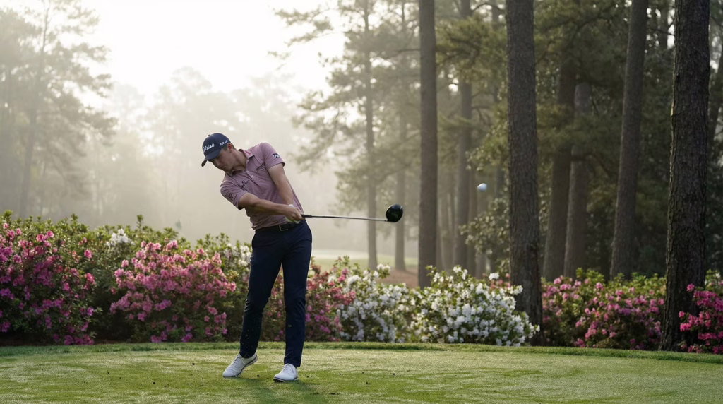 dark horse golfer hitting driver at Augusta National masters 2026 predictions