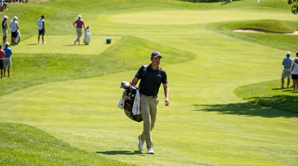 golfer maintaining pace of play