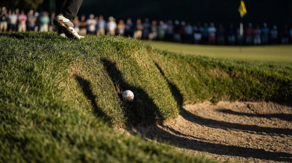 golf ball in impossible bunker lie unplayable rule