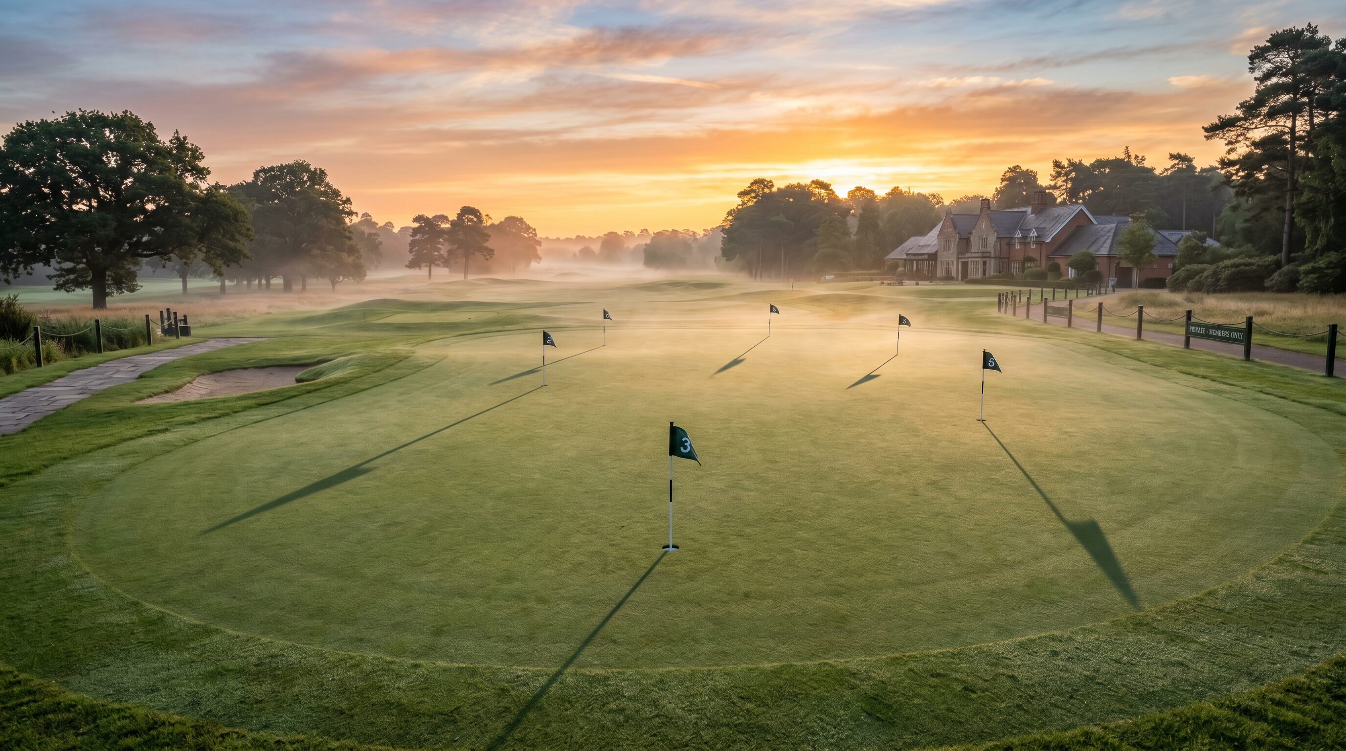 Practice Green at Sunrise