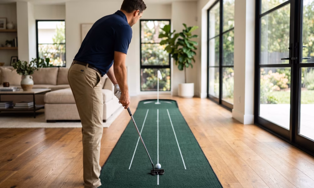 how to practice golf at home putting drills