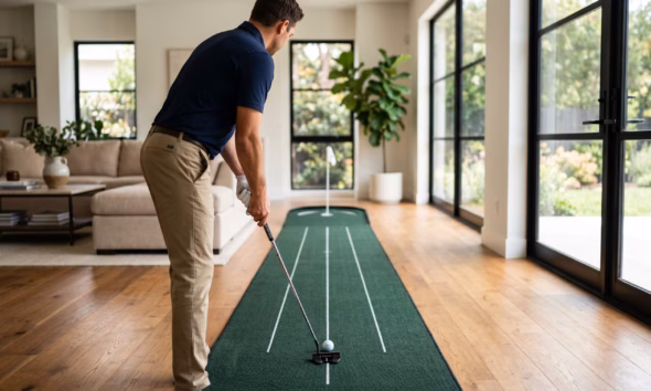 how to practice golf at home putting drills