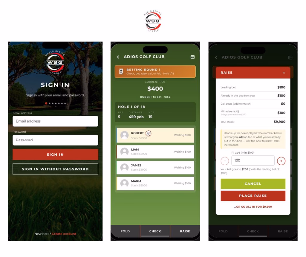 World Series of Golf— competitive golf formats for weekend golfers