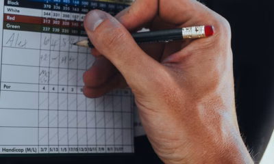 Presidents Cup 2026 odds analysis shown through a golfer marking a detailed scorecard.