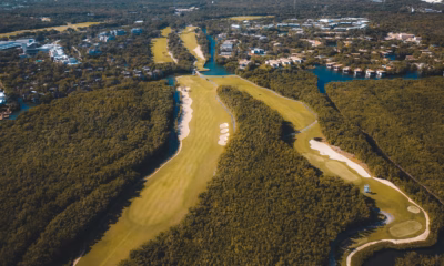 Aerial golf course in Playa del Carmen illustrating Mexico Open 2026 picks