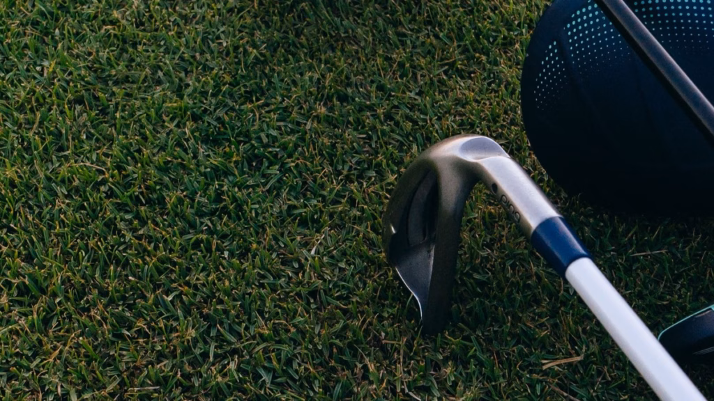 Golf ball positioned safely in the fairway, representing a low-risk golf course management decision.