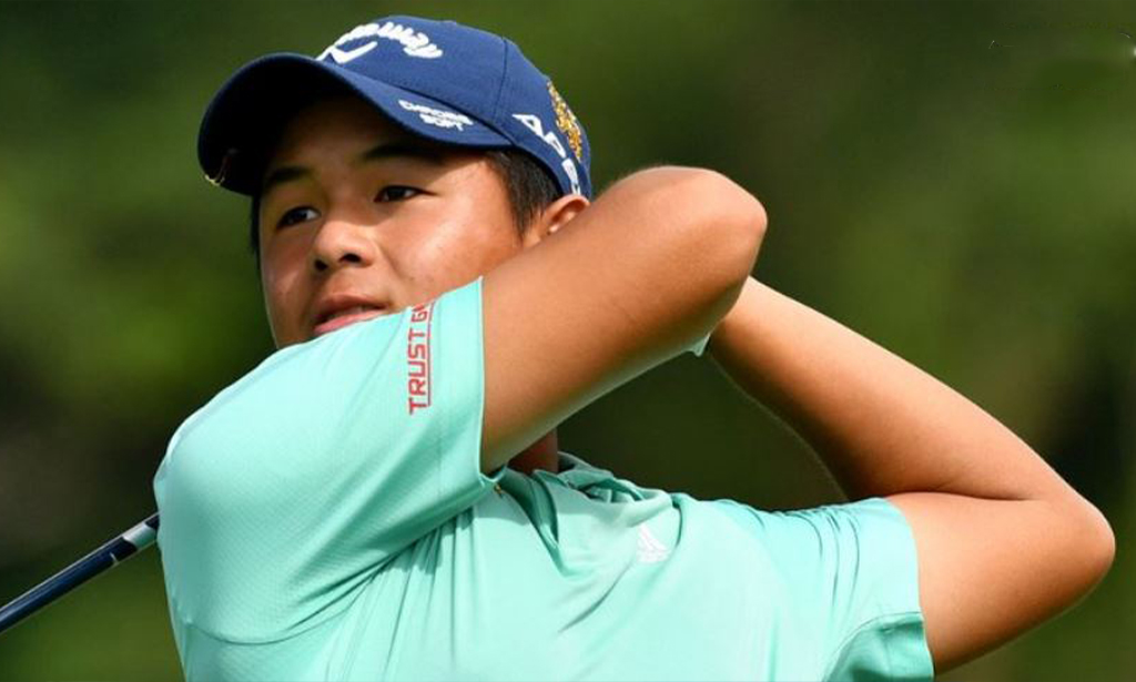 14-year-old advances in Asian Tour event