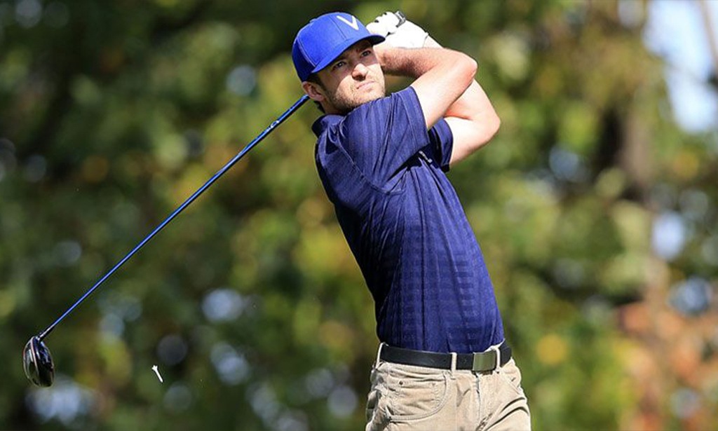 Justin Timberlake Shows Off His Golf Skills