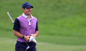 Boom Mic Operator Takes a Tumble Near Rory McIlroy
