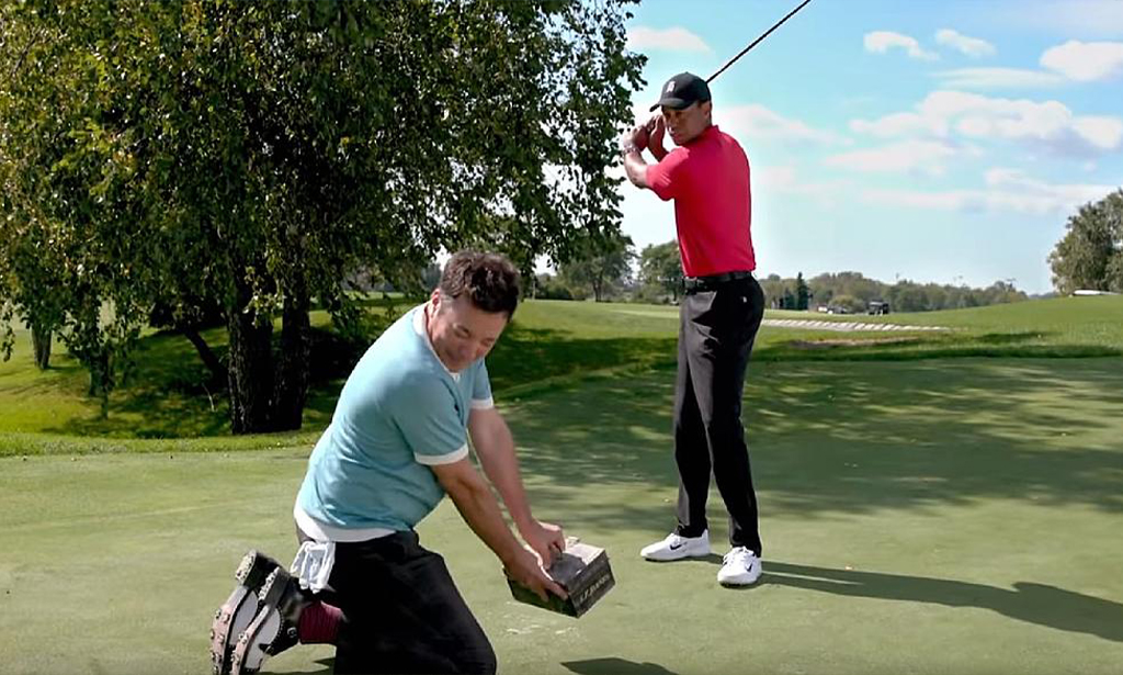 Tiger Woods and Jimmy Fallon Go Golfing
