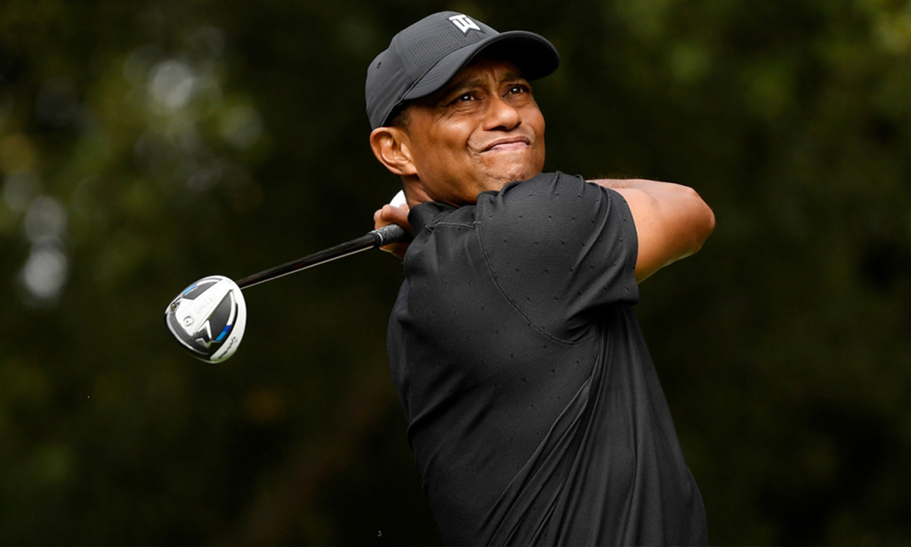 Tiger Shows Off HIs Swing on Video